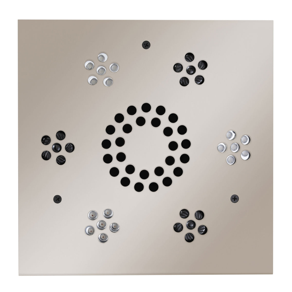 SLSM-PN - elitewellnesshq Polished Nickel (Square - Chromatherapy + Audiotherapy)