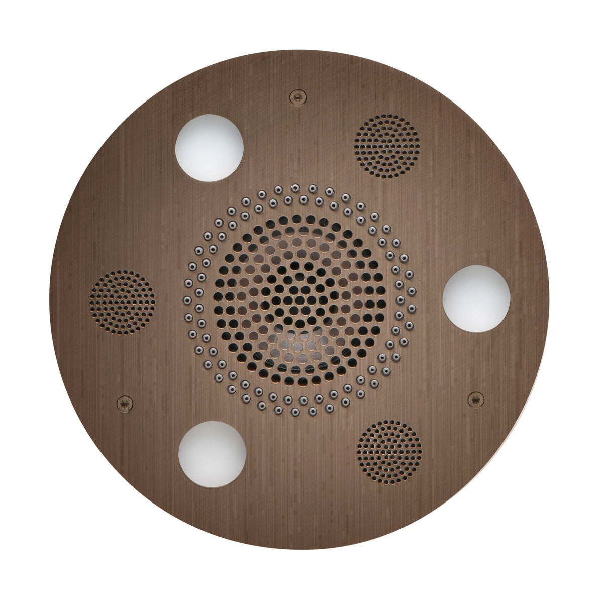 SLSRRD-AN - elitewellnesshq Antique Nickel (Square - Rain + Chromatherapy + Audiotherapy)