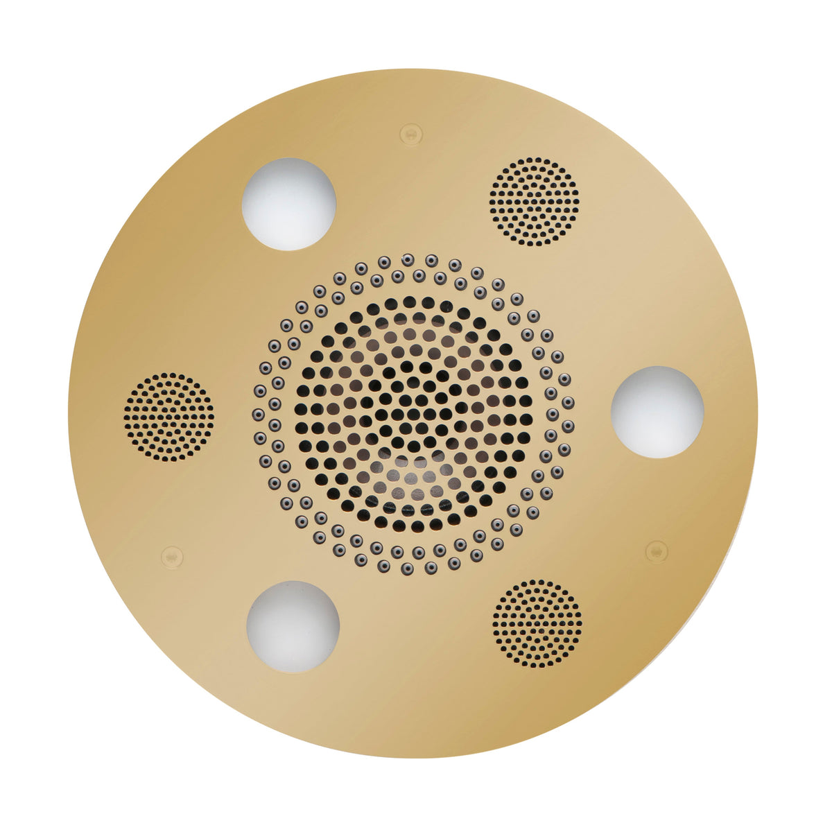 SLSRRD-PB - elitewellnesshq Polished Brass (Square - Rain + Chromatherapy + Audiotherapy)