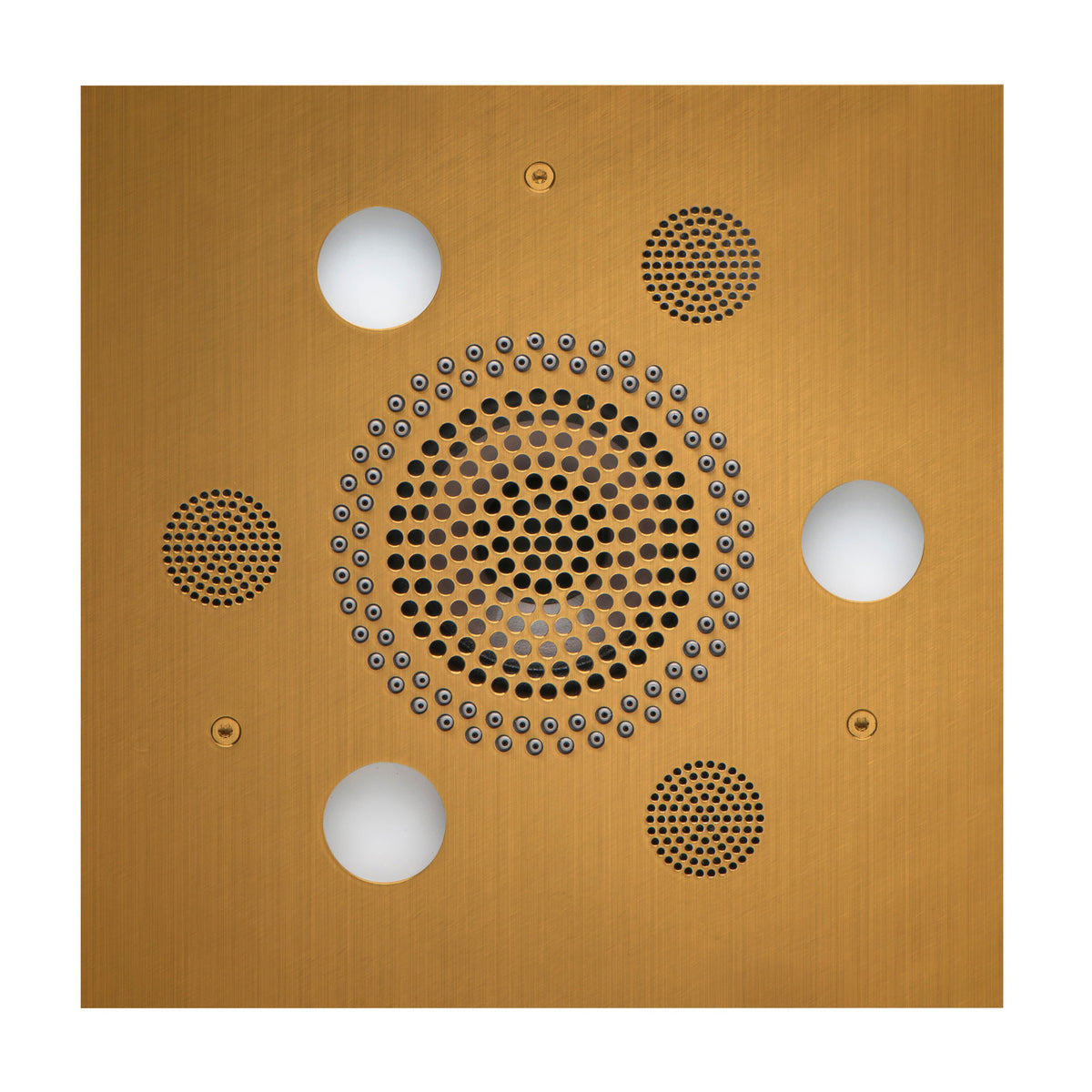 SLSRSQ-AB - elitewellnesshq Antique Brass (Square - Rain + Chromatherapy + Audiotherapy)