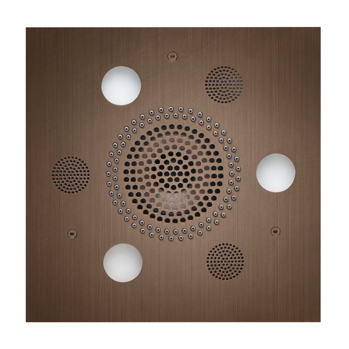 SLSRSQ-AN - elitewellnesshq Antique Nickel (Square - Rain + Chromatherapy + Audiotherapy)