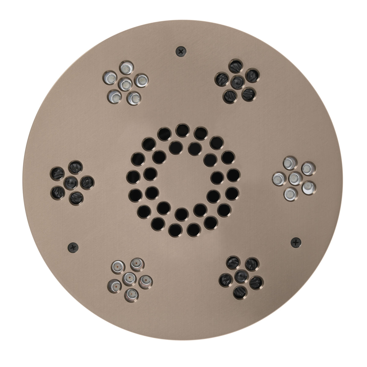 SLST-SN - elitewellnesshq Satin Nickel (Round - Chromatherapy + Audiotherapy)