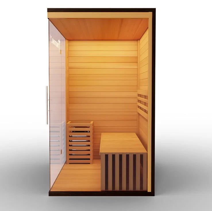 Traditional 3 - 4 Person Dry/Steam Sauna - elitewellnesshq Saunas T7S