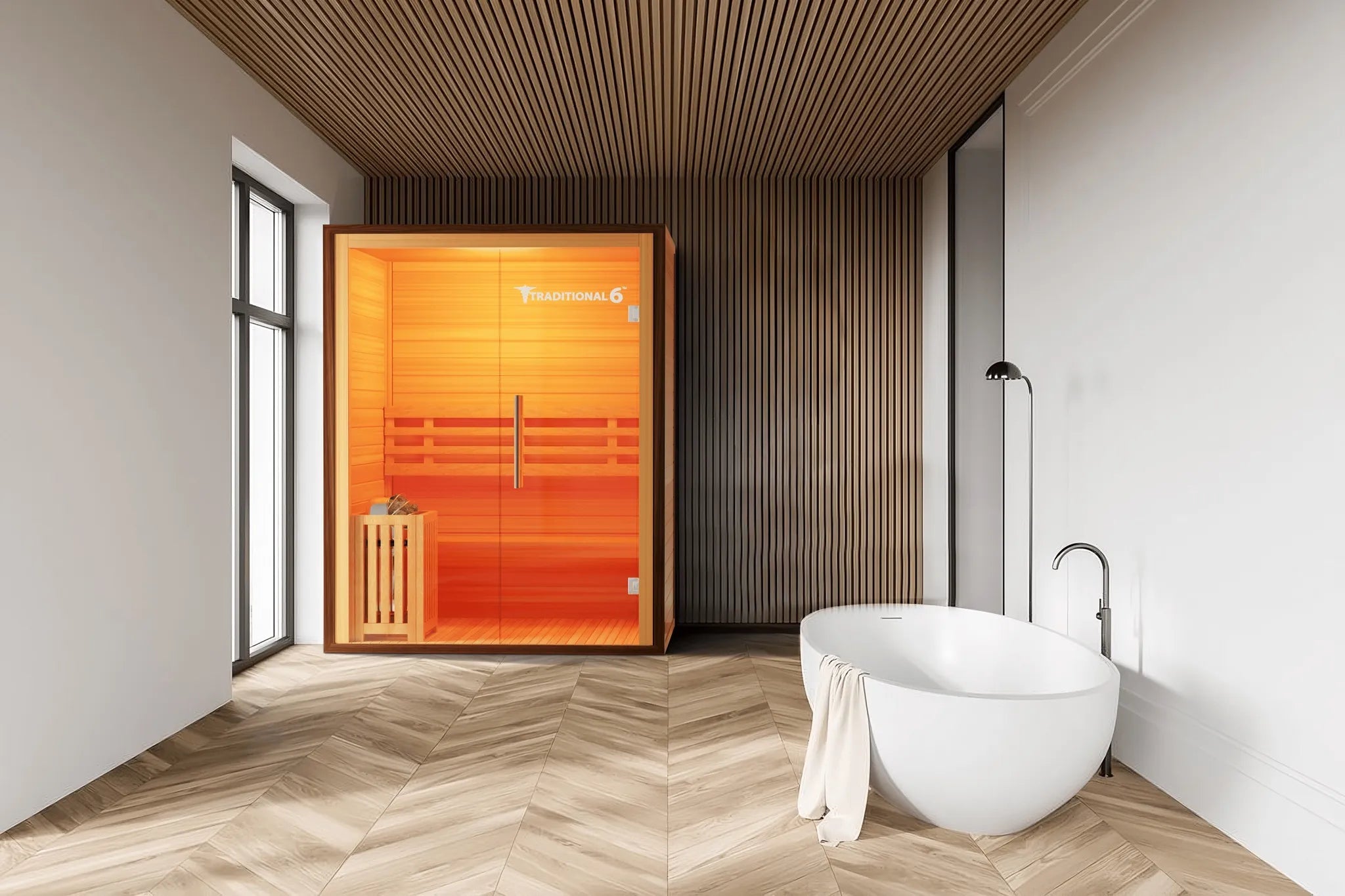 Traditional 3 Person Steam Sauna - elitewellnesshq Saunas MBTS6