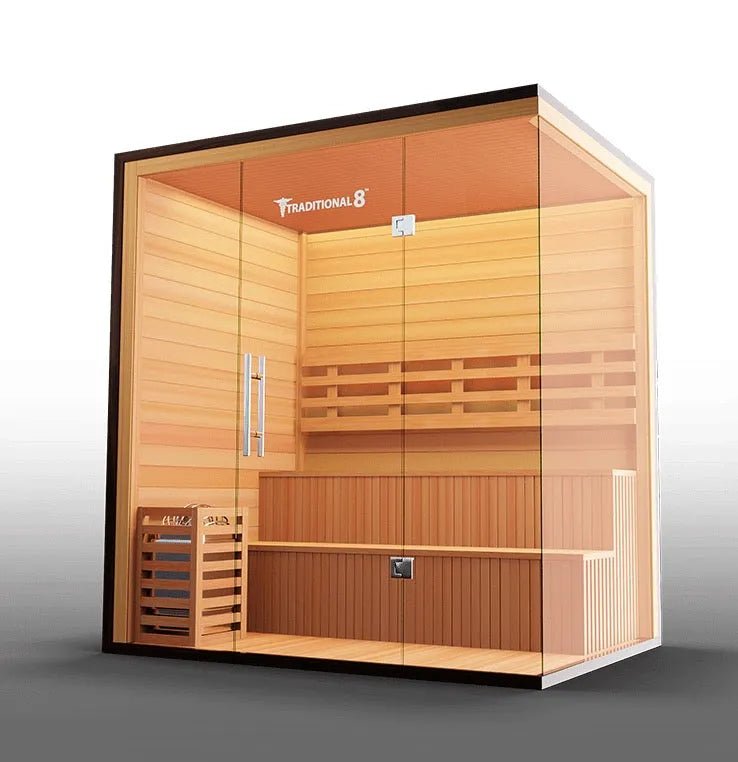 Traditional 4 - 6 person Steam Sauna - elitewellnesshq Saunas TRAD8PL