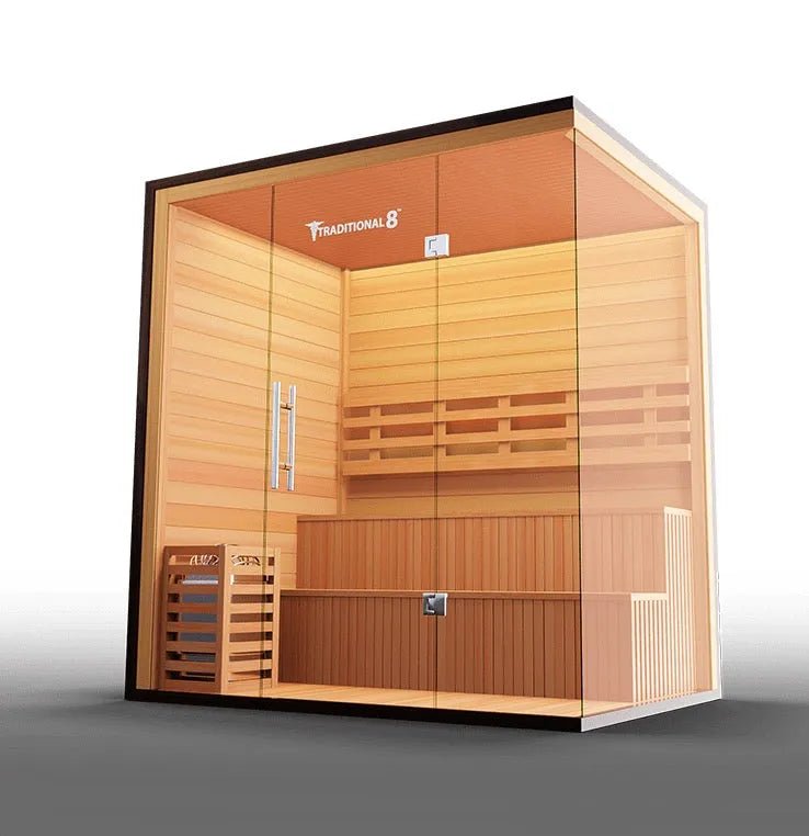 Traditional 4 - 6 person Steam Sauna - elitewellnesshq Saunas TRAD8PL