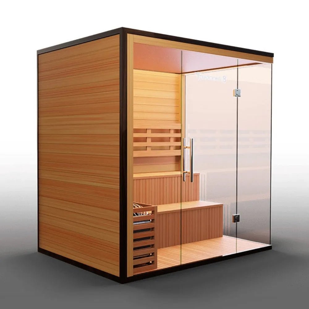 Traditional 4 - 6 person Steam Sauna - elitewellnesshq Saunas TRAD8PL