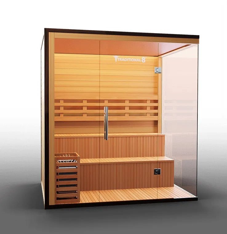 Traditional 4 - 6 person Steam Sauna - elitewellnesshq Saunas TRAD8PL