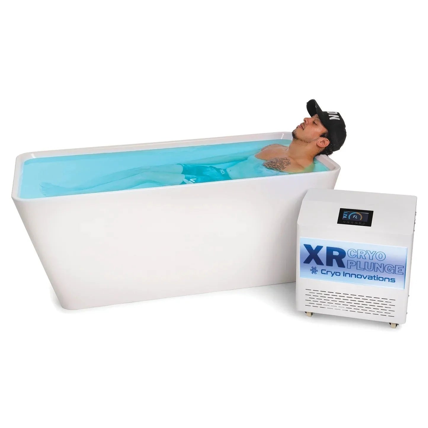 XR Cryo Plunge Acrylic with chiller with 2025 Chiller/Heater - elitewellnesshq cold plunges