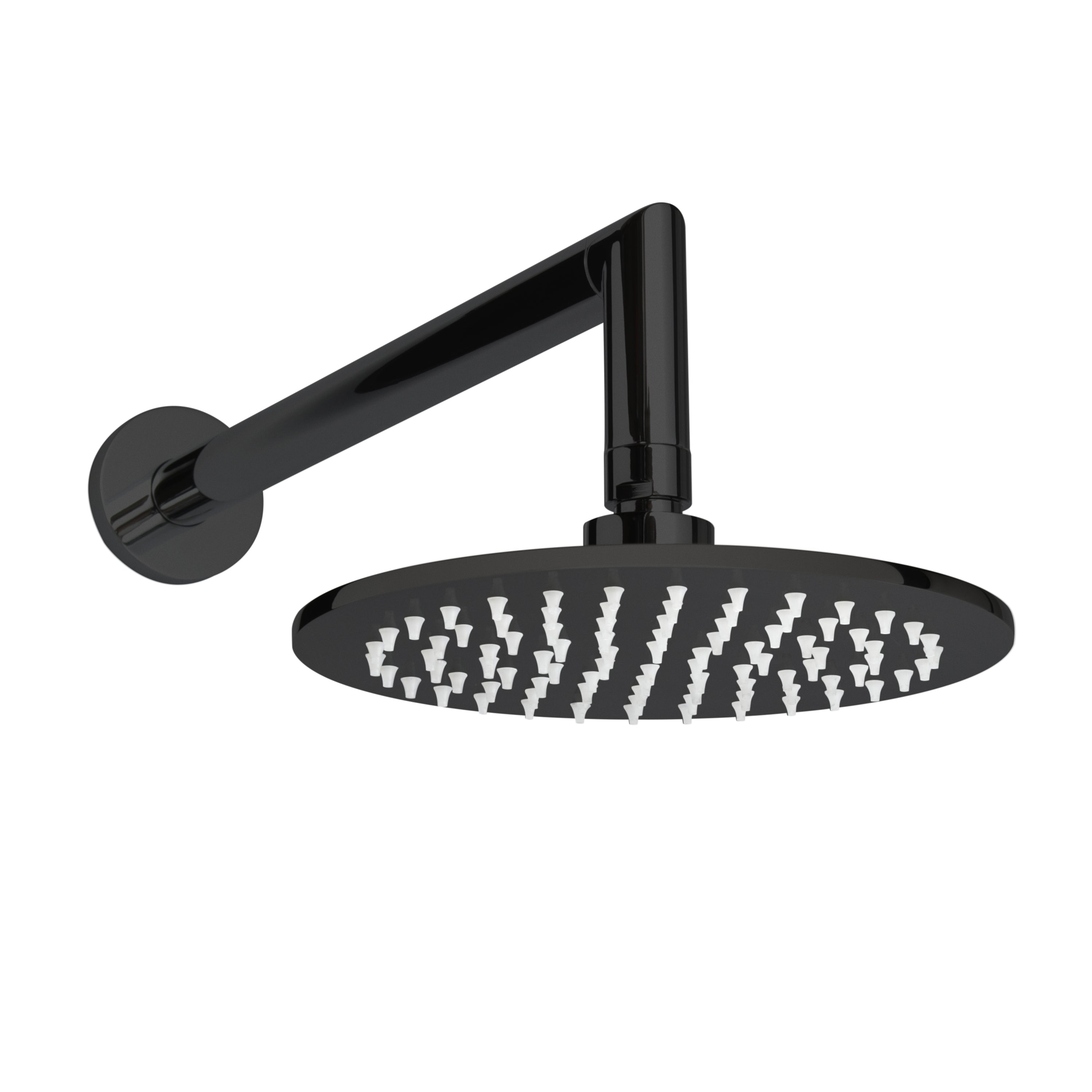 ThermaSol Round Rain Canopy Kit in Matte Black