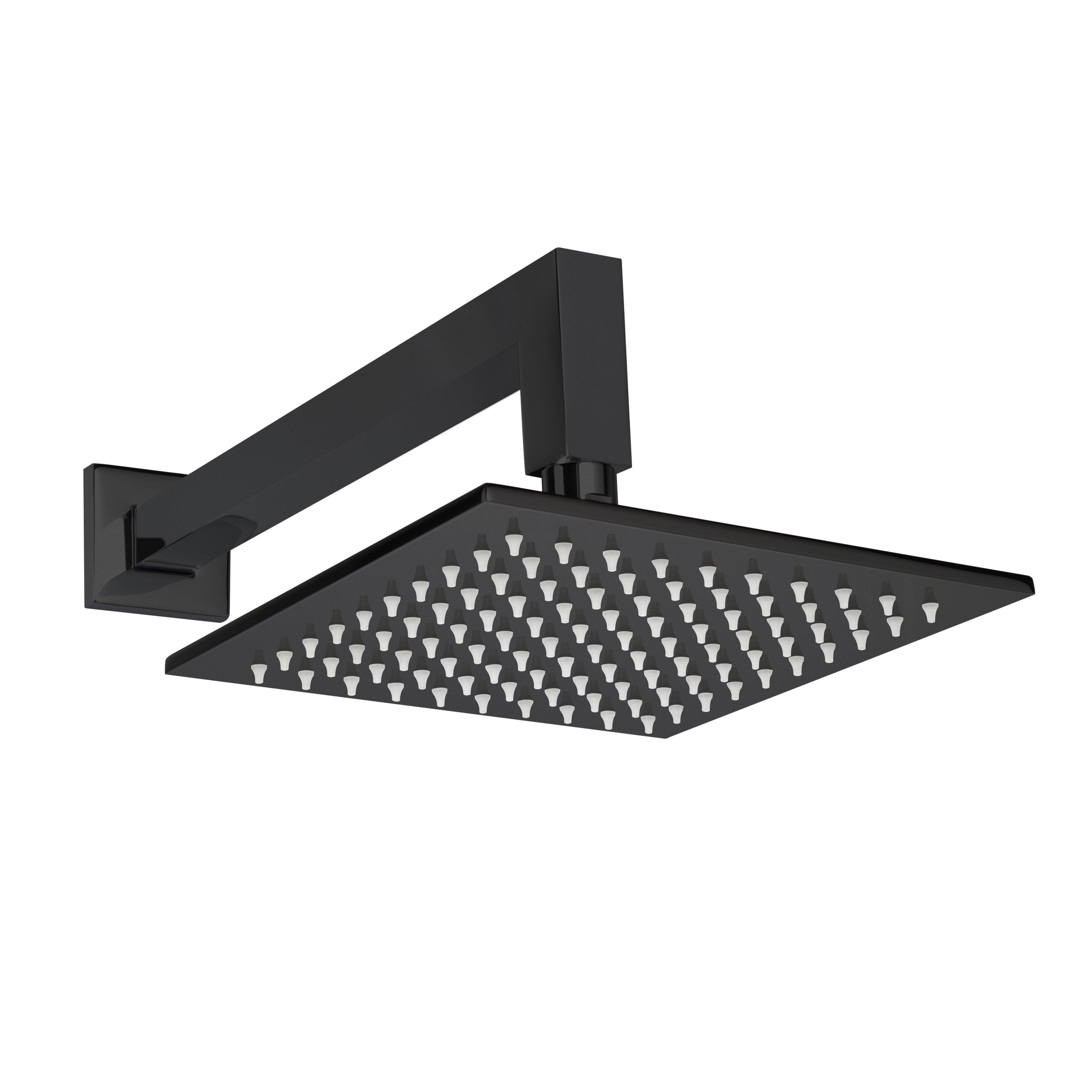 Matte Black Square Rain Canopy Kit