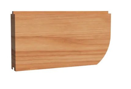 2 x 6 x 10" Short Front Wall with Radius on 1 End - elitewellnesshq sauna essentials 603013