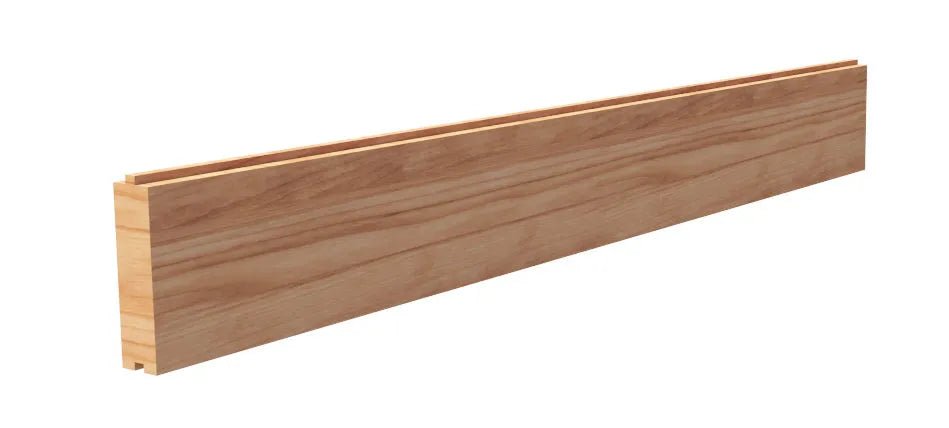 2 x 6 x 45 1/2" Window Side Front Wall With Radius on 1 End - elitewellnesshq sauna essentials 603011