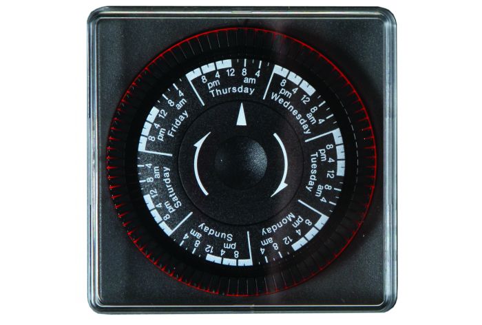 I24/1 24 Hour Time Clock with 30 minute on/off segments 230V / 50Hz By Amerec — view 2
