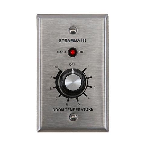 The Amerec IT1 Thermostat is designed for controlling the steam room temperature in a single-room installation. This system is perfect for smaller to medium-sized commercial steam rooms. The kit includes the thermostat, a steam head, and everything you need to create a fully functional and efficient steam environment. Included Components 1 × IT1 Thermostat Control (Boiler-Mounted) 1 × ¾" Chrome Steam Head Mounting Hardware Installation & Operation Manual Manufacturer’s Limited Warranty