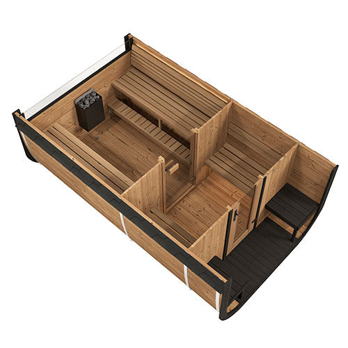 SaunaLife Cube Luxury 12-person outdoor Sauna