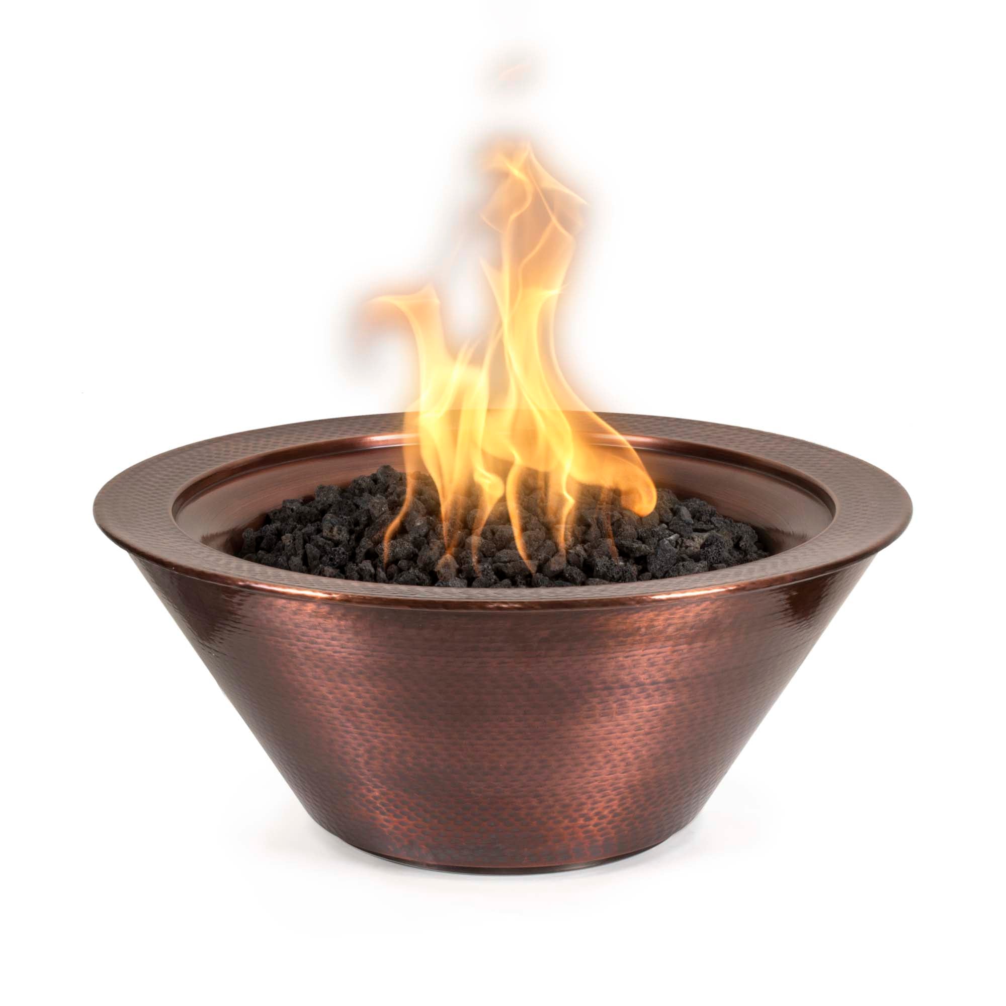 Cazo Fire Bowl  – Hammered Patina Copper
