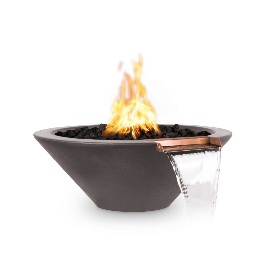 The Outdoor Plus Cazo Fire & Water Bowl – GFRC Concrete — view 2
