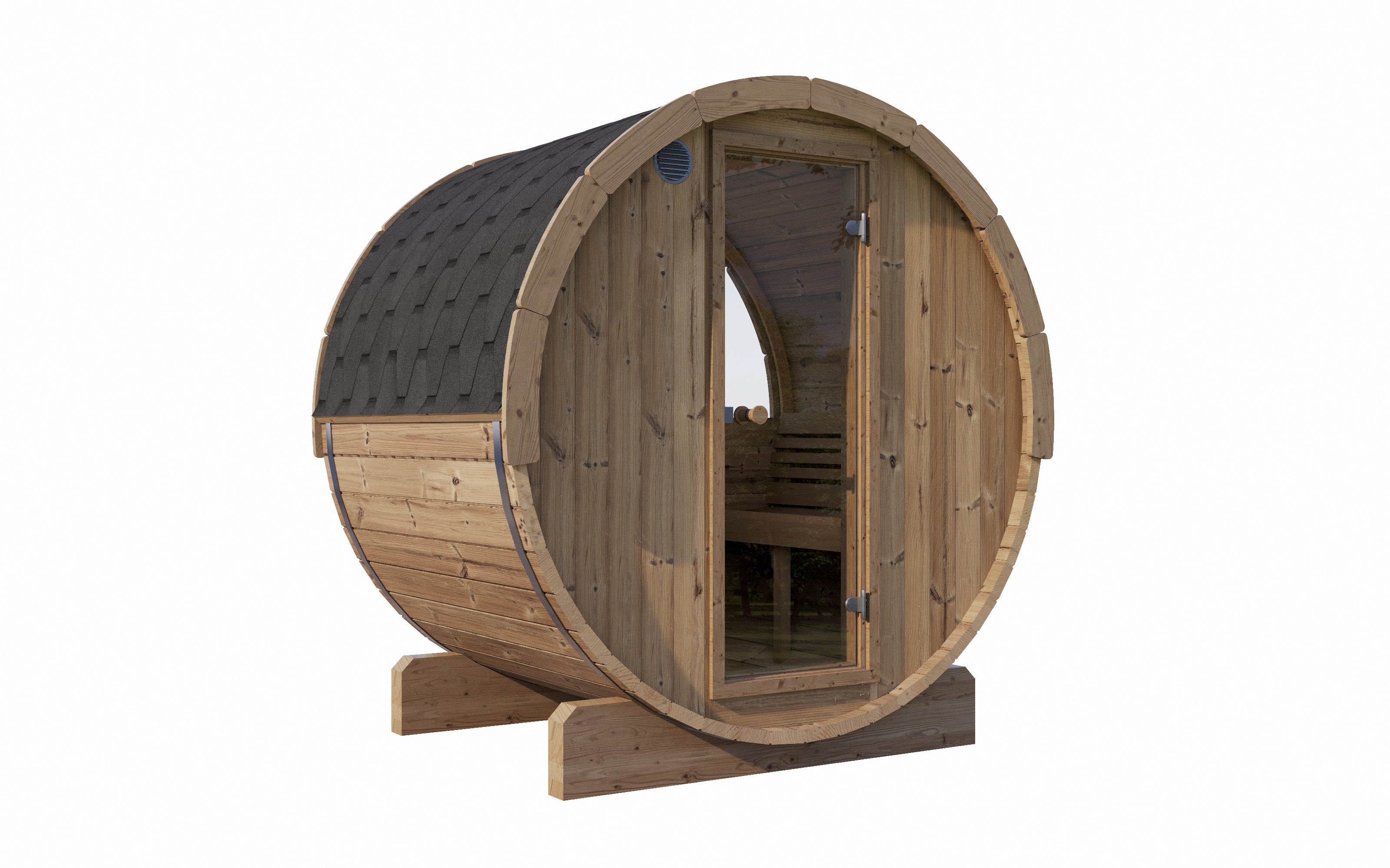 SaunaLife Model E6W ERGO-Series Premium Outdoor Sauna