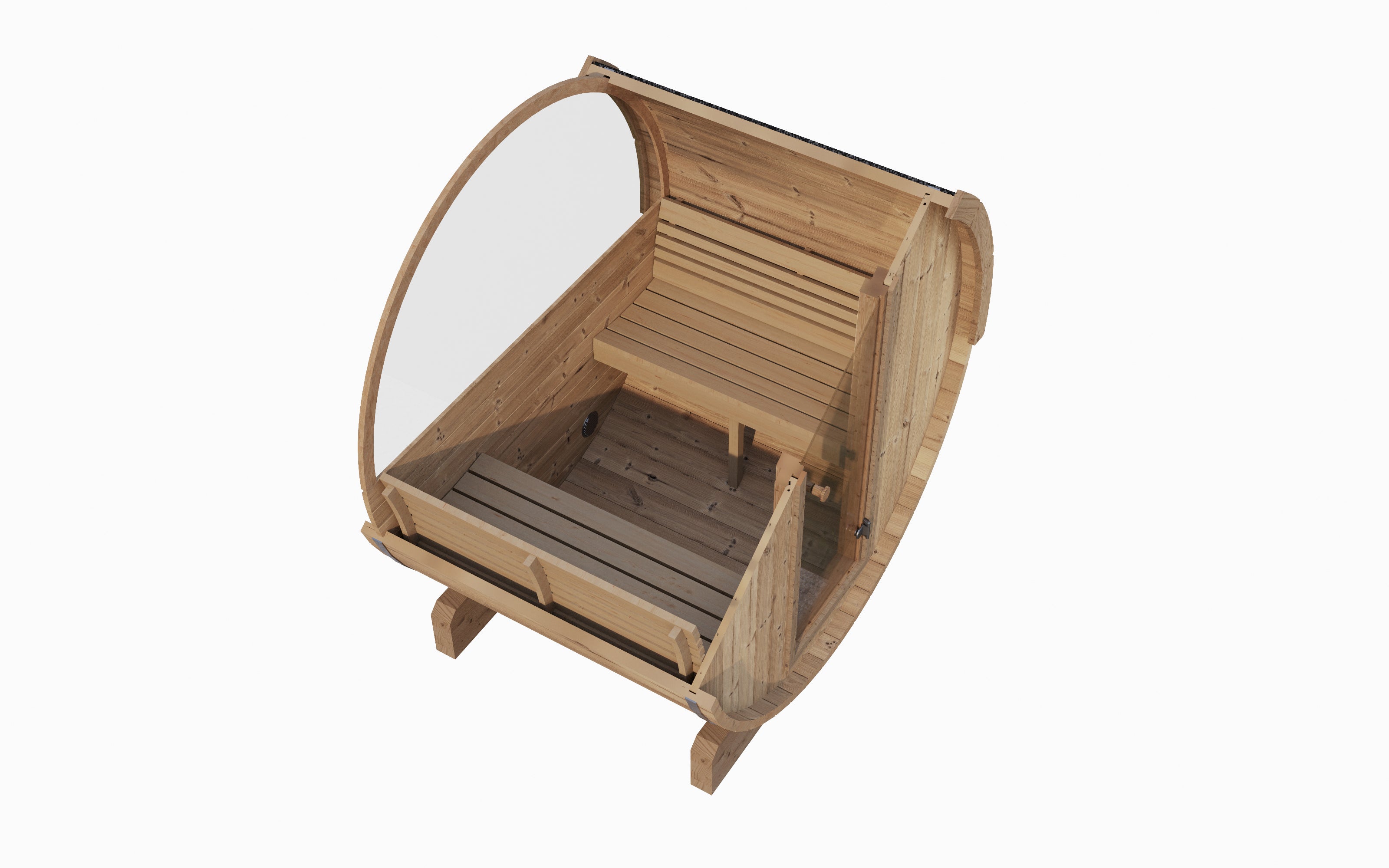SaunaLife Model E6W ERGO-Series Premium Outdoor Sauna