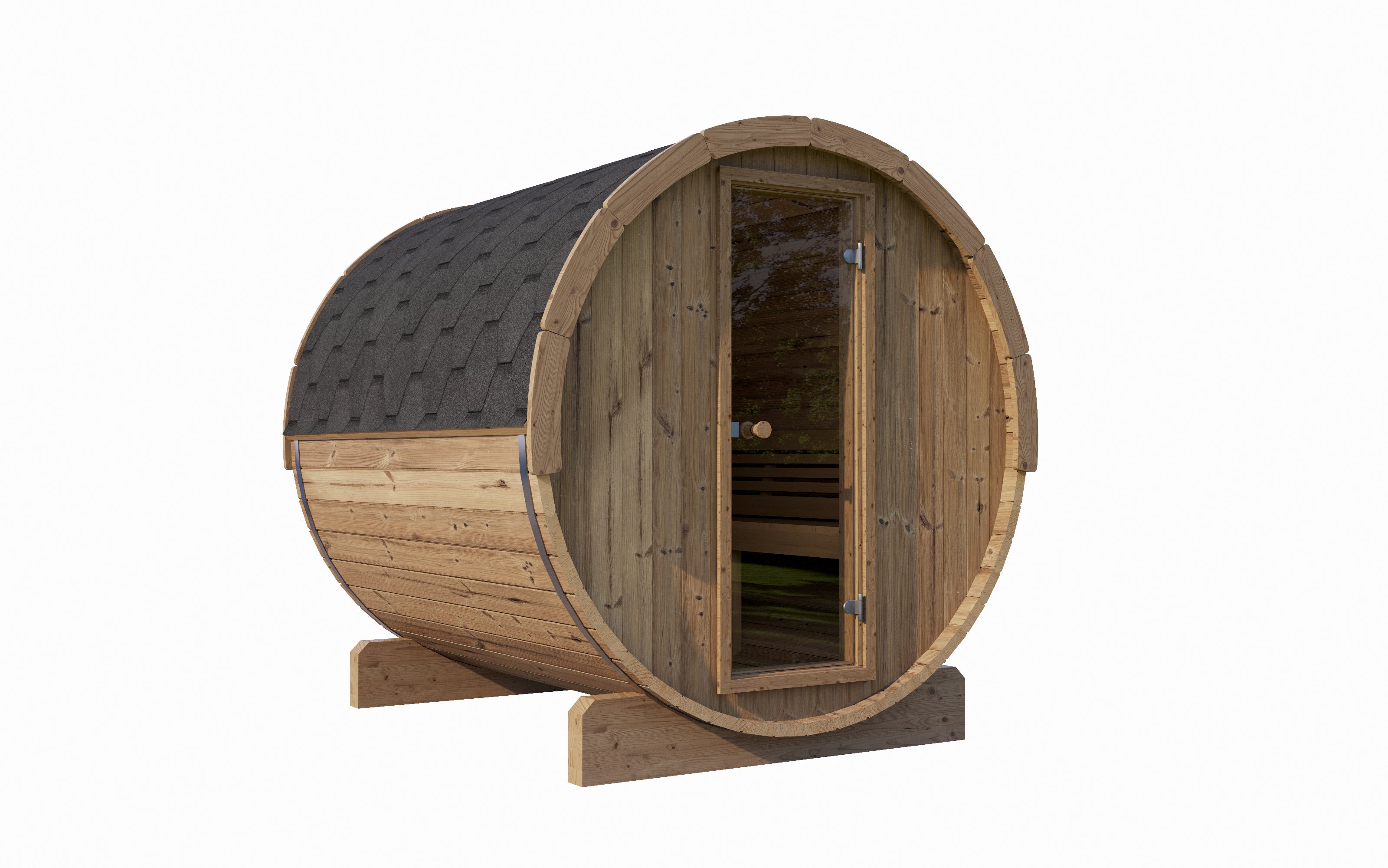 SaunaLife E8 Outdoor Barrel Sauna