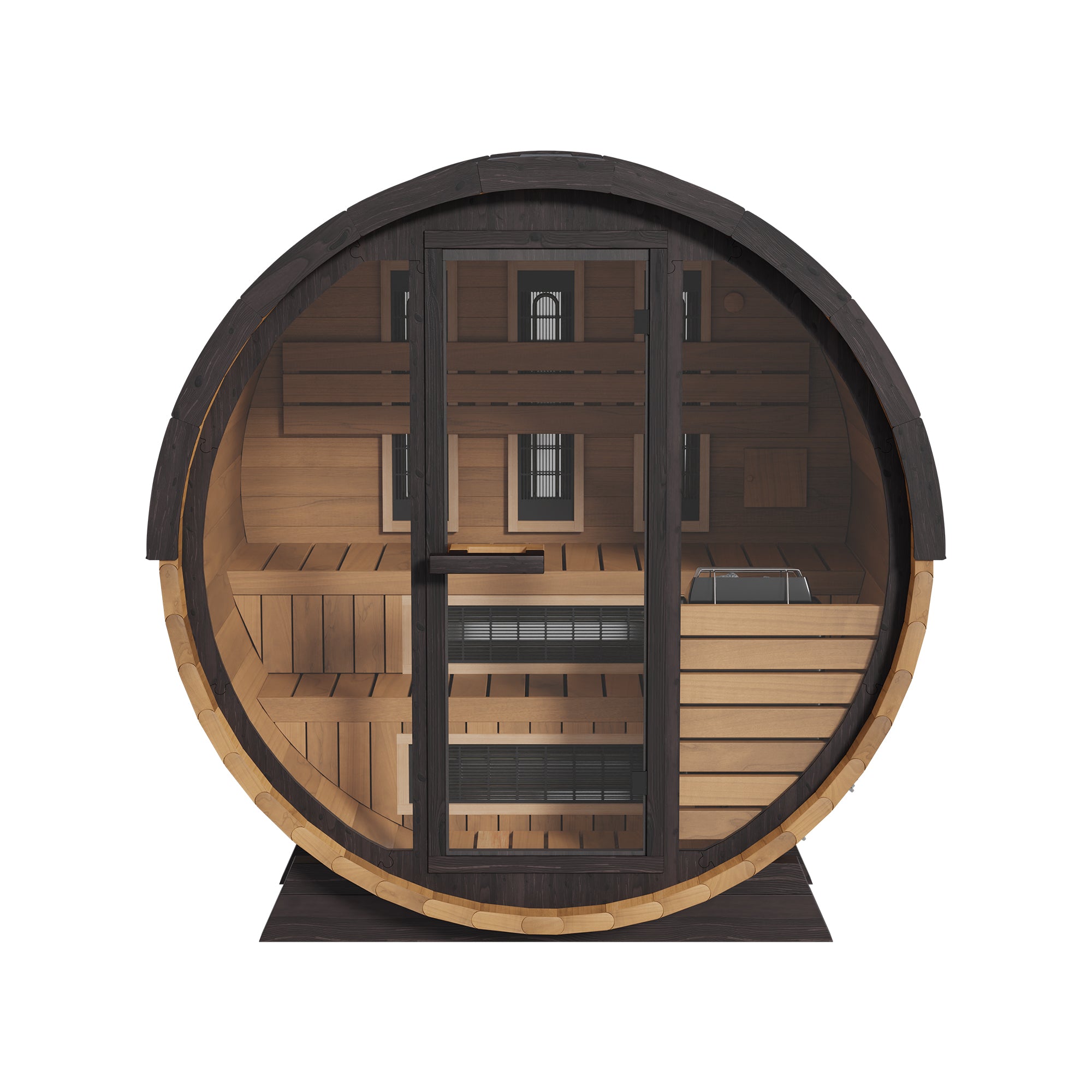 Outdoor Infrared/Steam Barrel Thermal Aspen Sauna