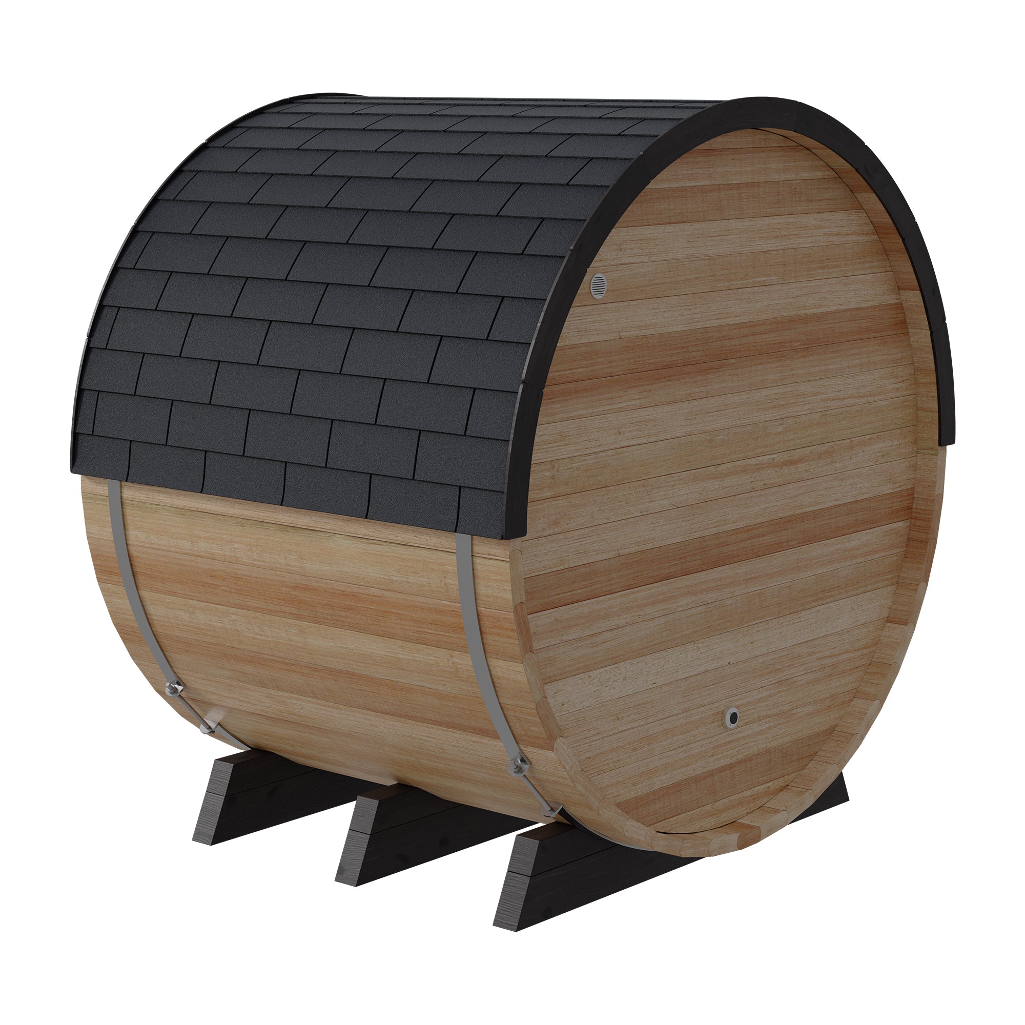 FD-7 Thermo-Aspen Combination Infrared/Traditional Barrel Sauna by Finnmark