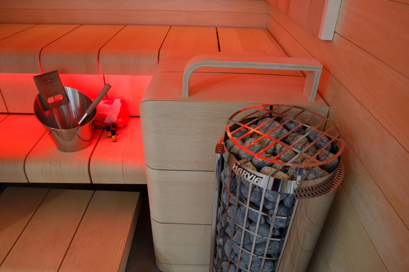 Harvia Cilindro PC60 6kW Stainless Steel Sauna Heater — view 4