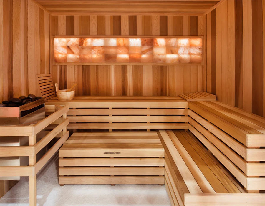 Scandia Himalayan Salt Interior Pre-Cut Sauna Room Kits