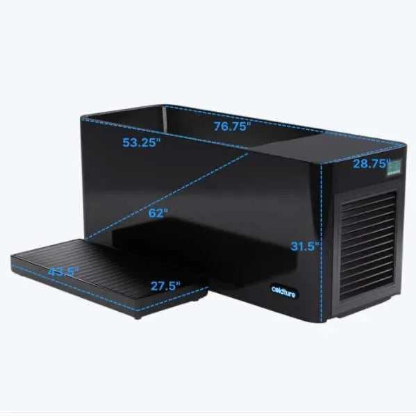 Coldture Pro Plunge Black – Advanced Cold Therapy Tub with Chiller & Filter System — view 2