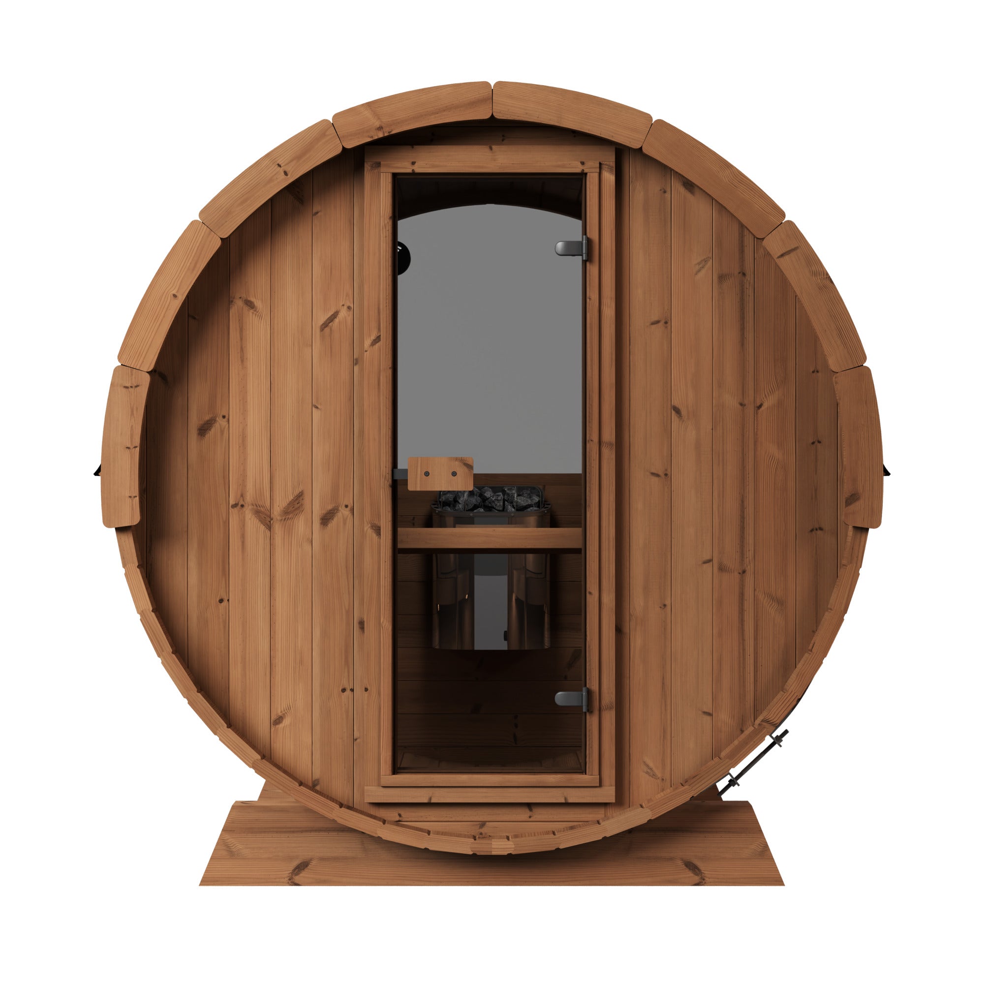 MrSteam Barrel Haus Sauna  6x7 Outdoor Sauna 9kW