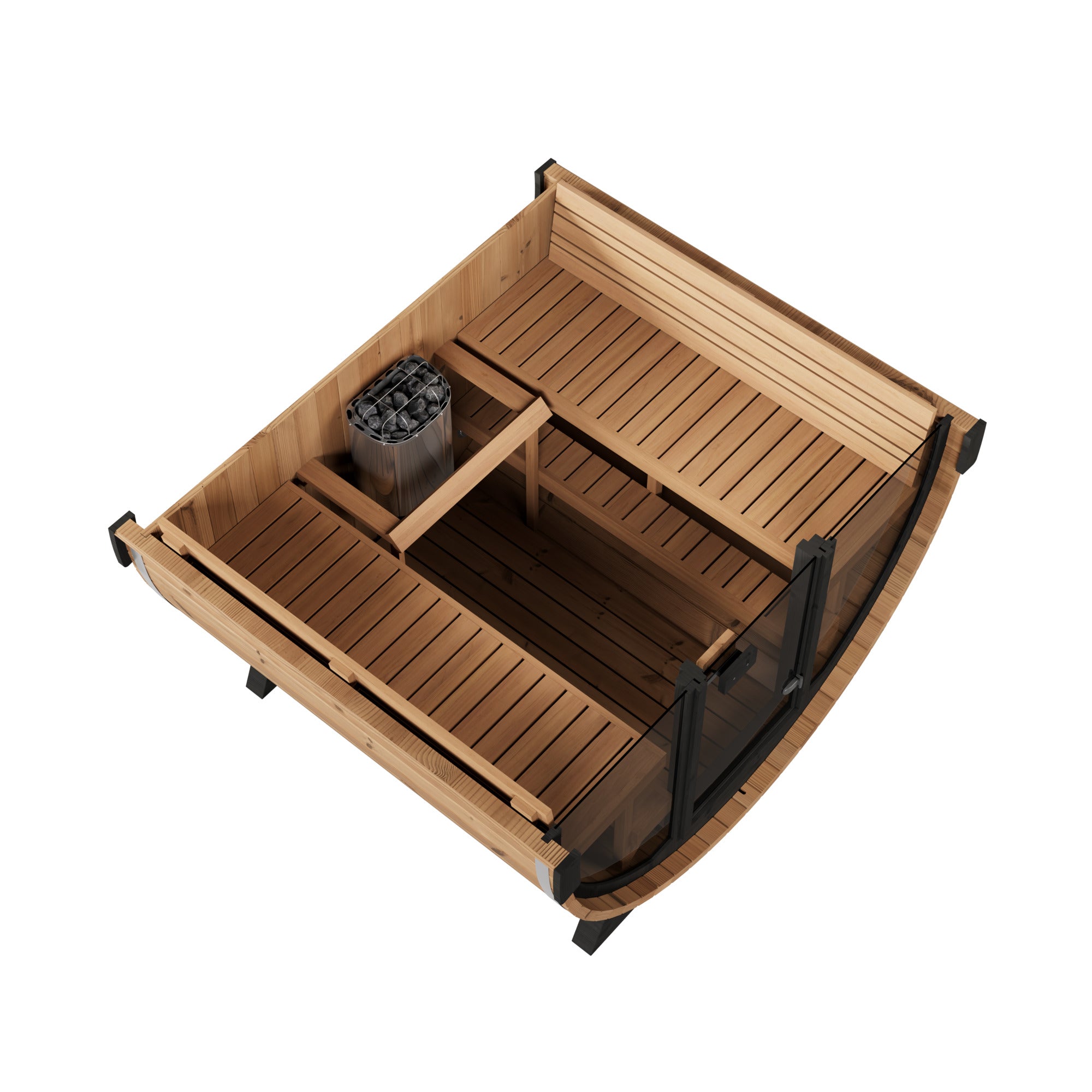MrSteam Barrel Haus Collection Sauna 7x8 Outdoor Sauna