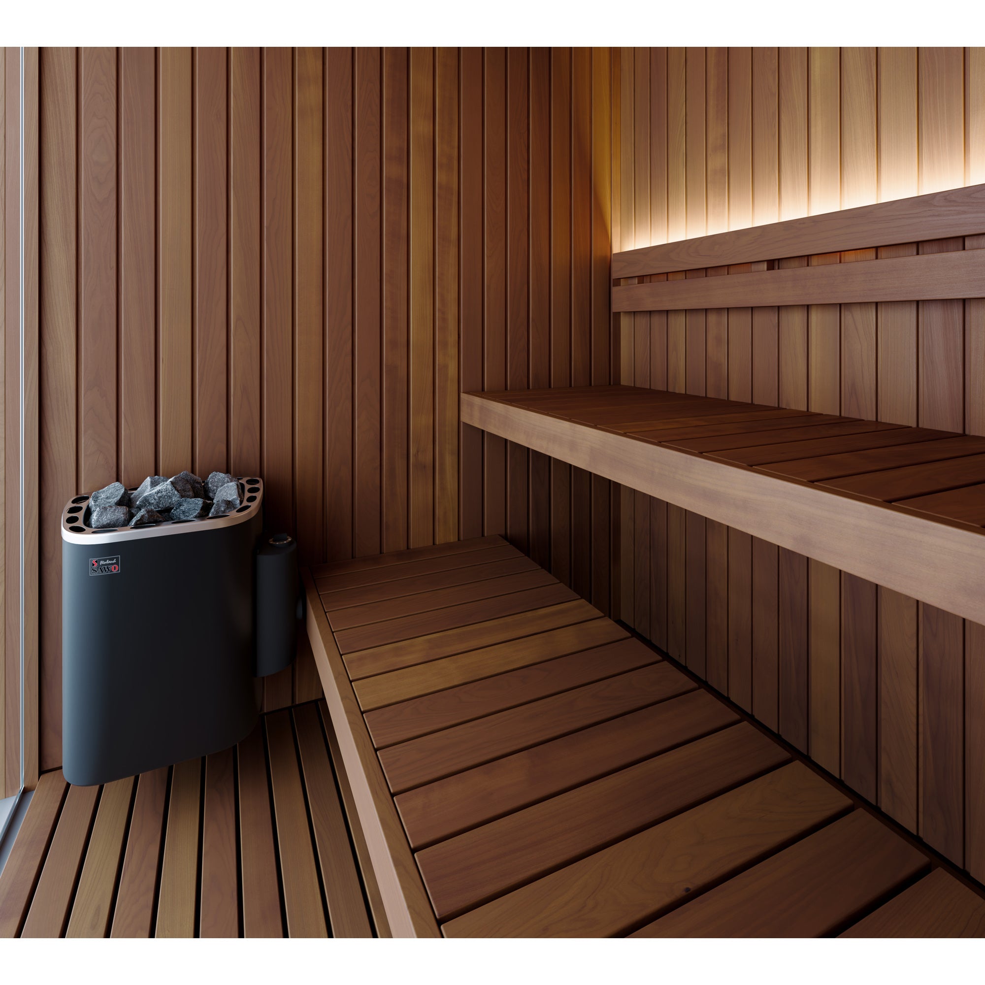 Mr.Steam Indoor Sauna 6x8 Luxury Sauna 6 to 7 bathers