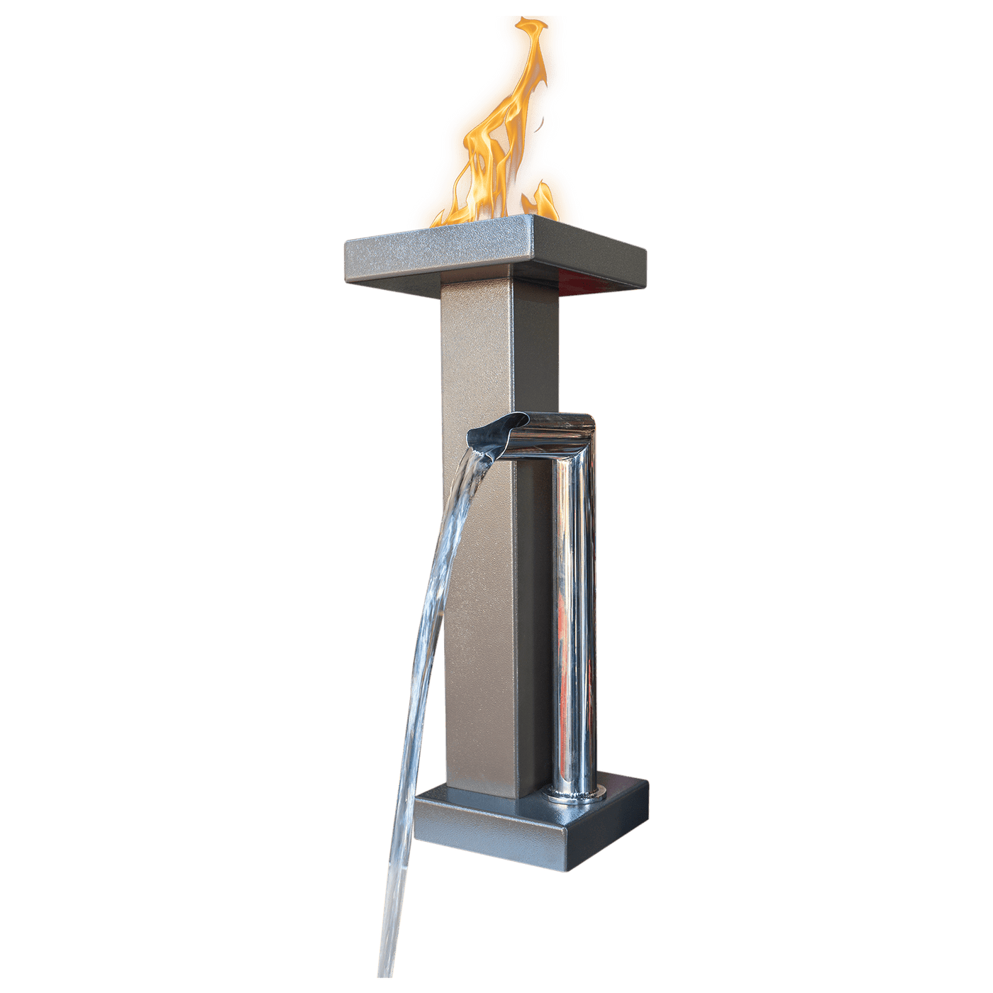 The Designer Series Feature 11 features a bold, minimalist pillar design paired with a crisp, industrial-style spout, offering a sleek and contemporary look. Crafted for modern outdoor environments, it delivers a striking visual statement while creating tranquil water ambiance, perfect for patios, poolsides, or terraces.