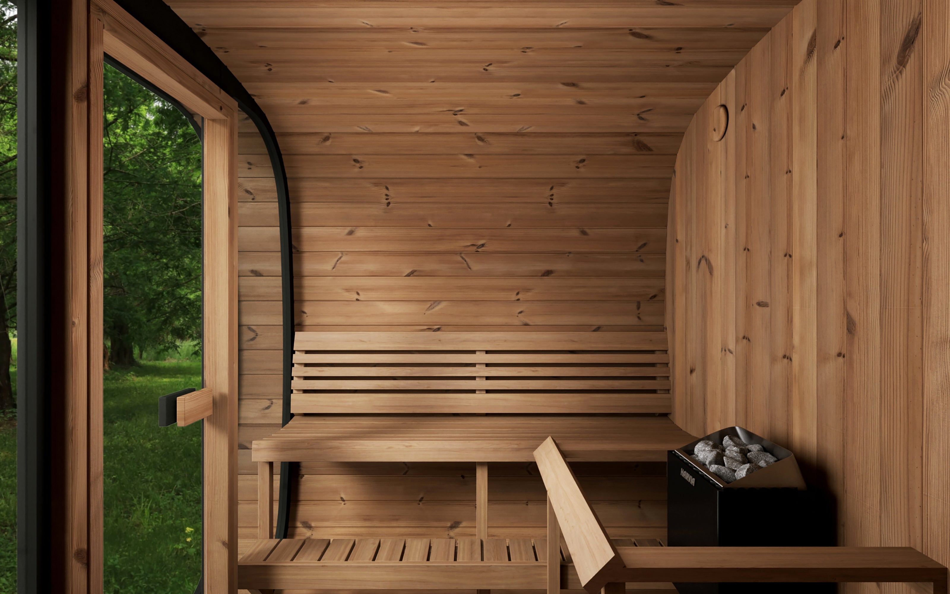 SaunaLife CL7G Cube outdoor Home Sauna