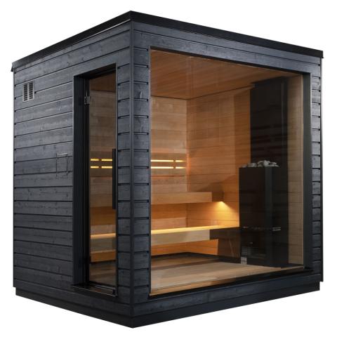 The SaunaLife Model G6 is a fully pre-assembled outdoor home sauna cabin—no kit, no complicated installation. Designed and handcrafted in Northern Europe, this 5-person luxury sauna combines Scandinavian engineering with timeless design to create a turnkey wellness retreat. From its insulated walls to its panoramic glass front, every detail reflects premium craftsmanship and lasting quality.