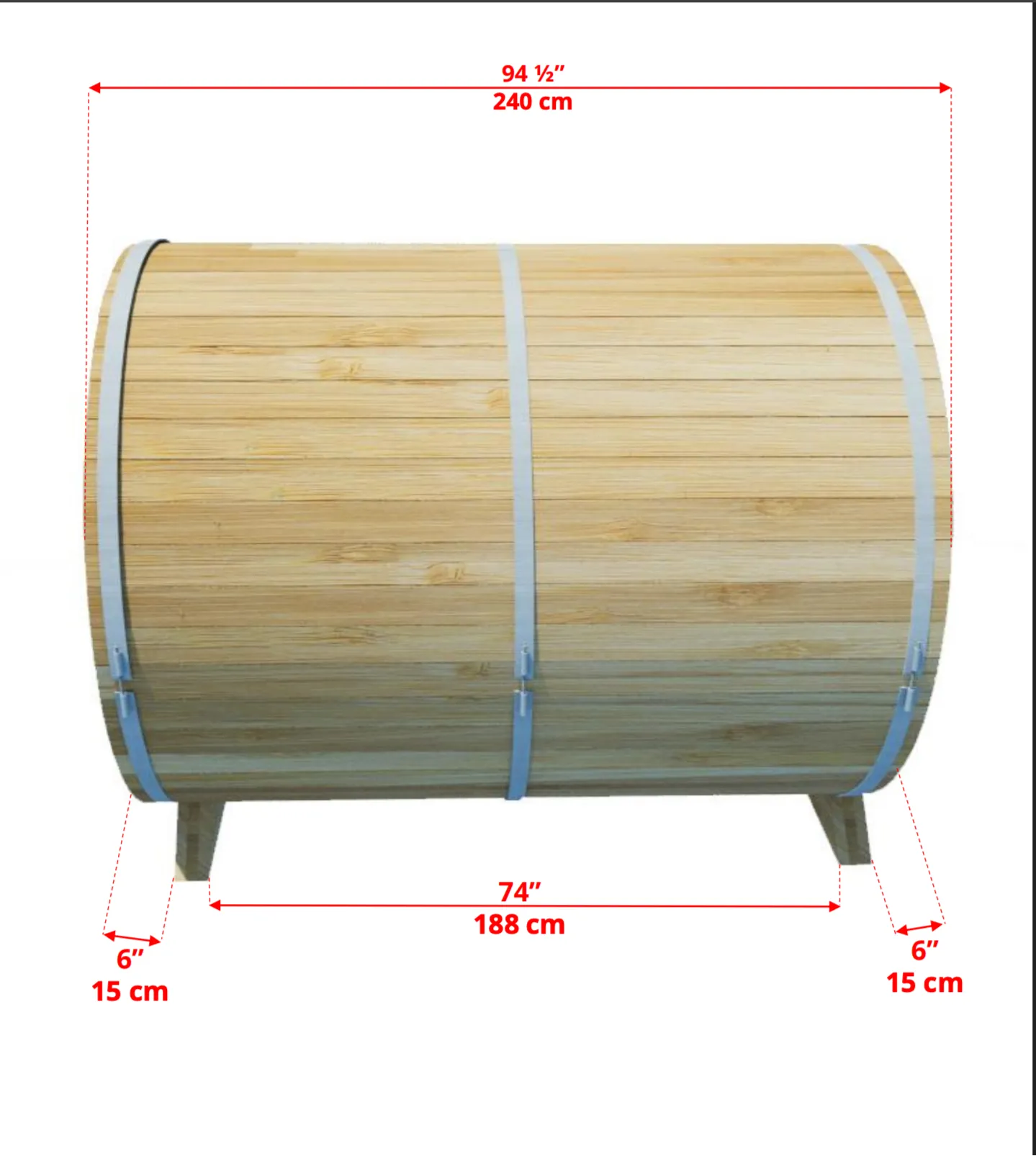 Leisure Craft CT Serenity Barrel Sauna