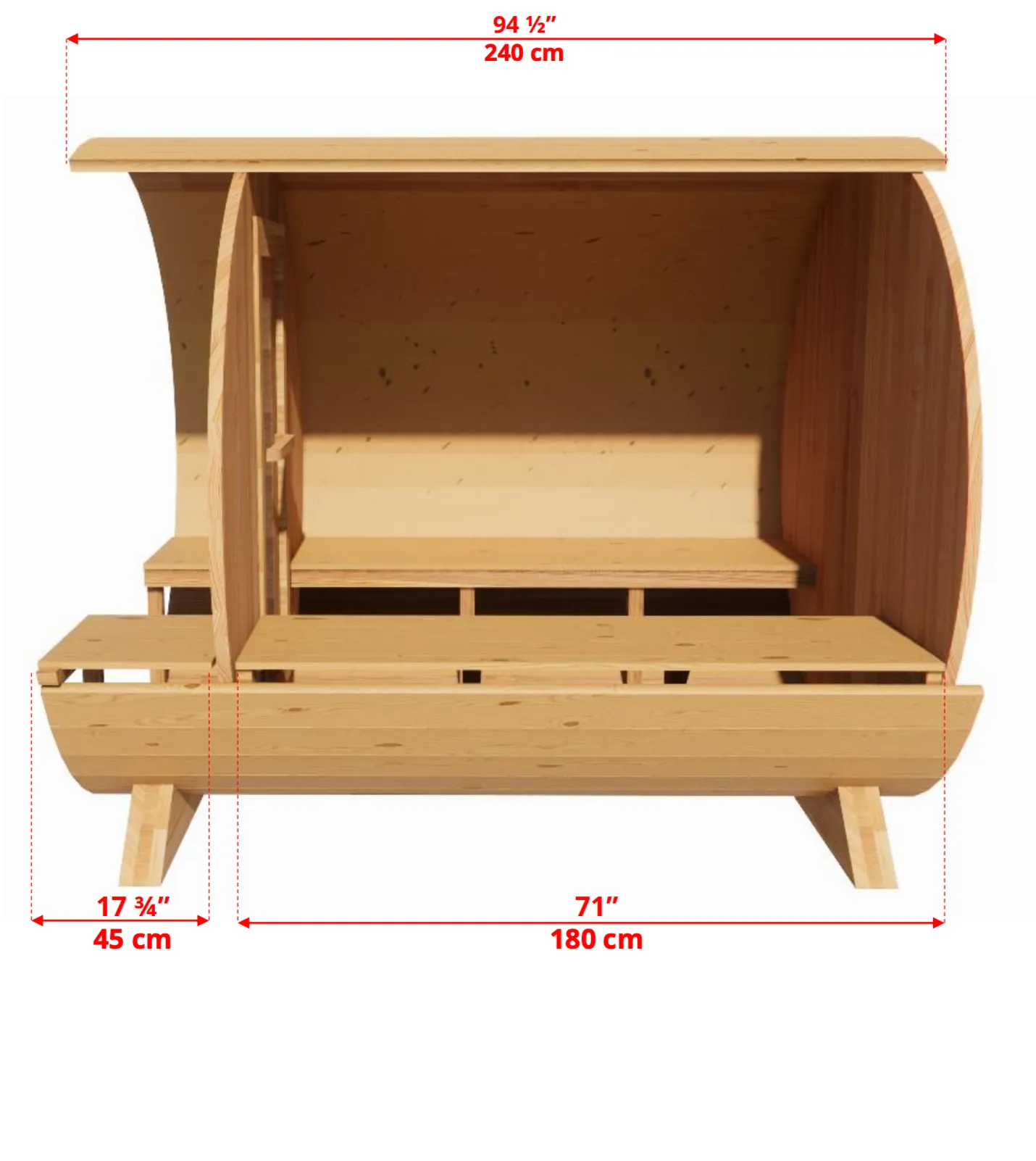 Leisure Craft CT Serenity Barrel Sauna