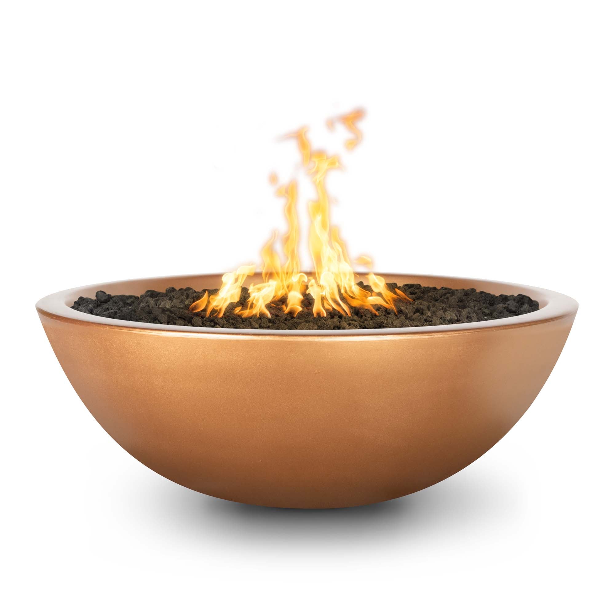 The Outdoor Plus Sedona GFRC Narrow‑Ledge Fire Pit