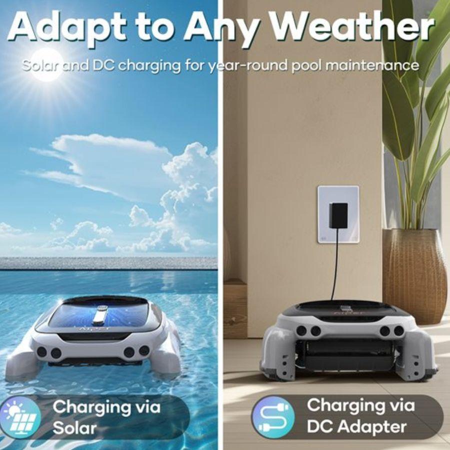 Aiper Surfer M1 Robotic Surface Skimmer - elitewellnesshq pool and Spa Accessories ATC-SURFERM1