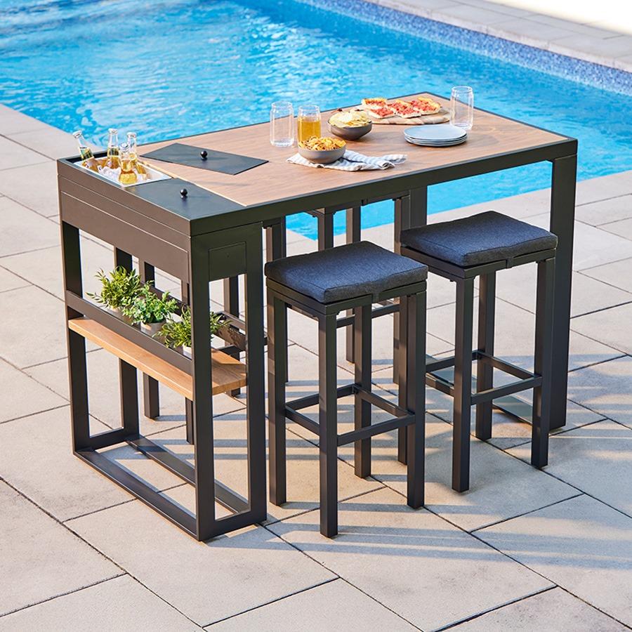Bar Table With Storage - elitewellnesshq Outdoor Furnitures FUR-182768