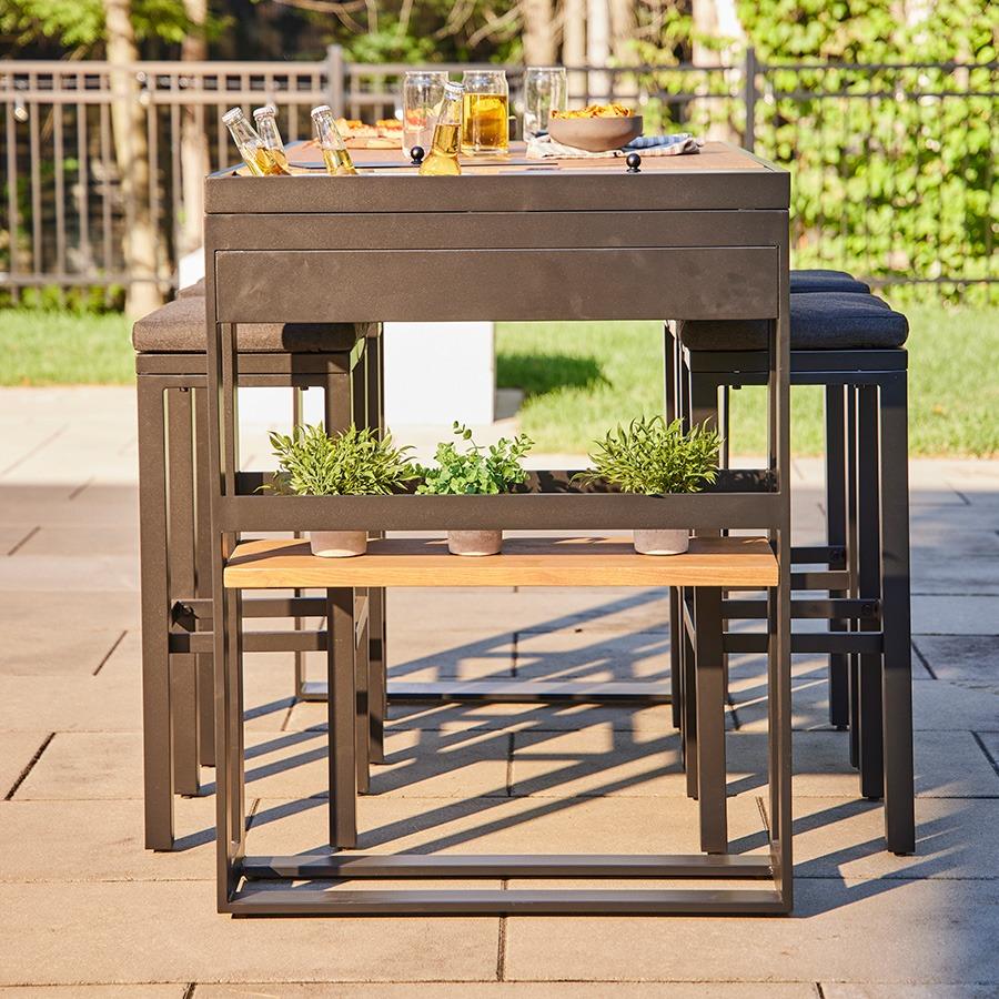 Bar Table With Storage - elitewellnesshq Outdoor Furnitures FUR-182768
