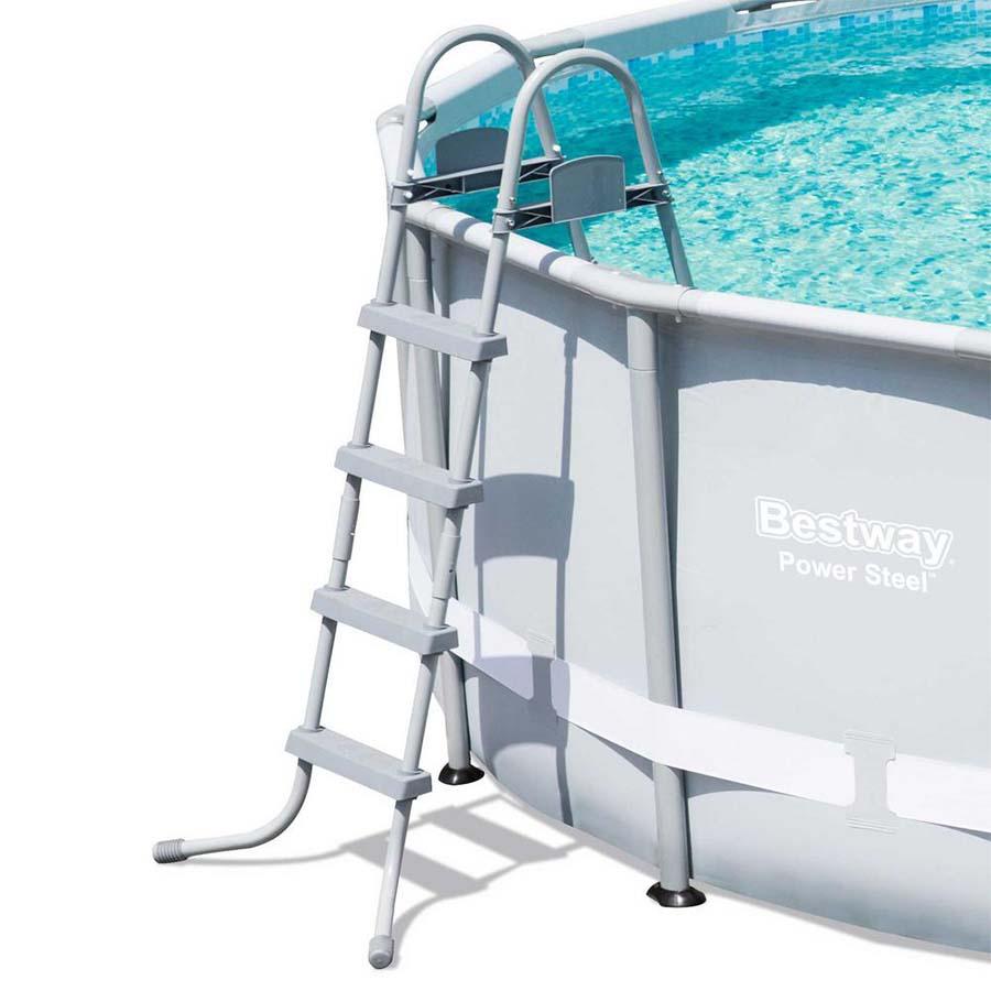 Bestway 16' x 48" Power Steel Above Ground Pool - elitewellnesshq Soft shell pools AGP-56453