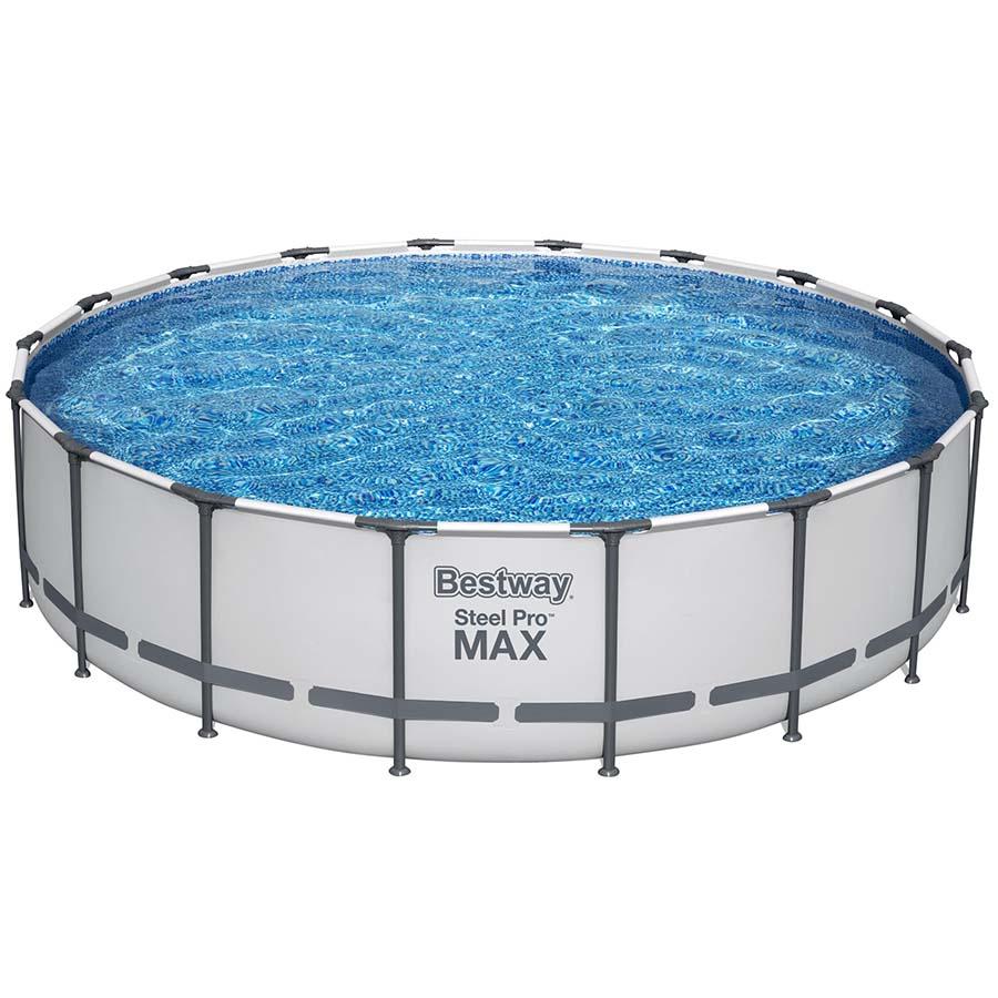 Bestway APX 365 18ft Round 52" Above Ground Pool - elitewellnesshq Soft shell pools AGP-56463