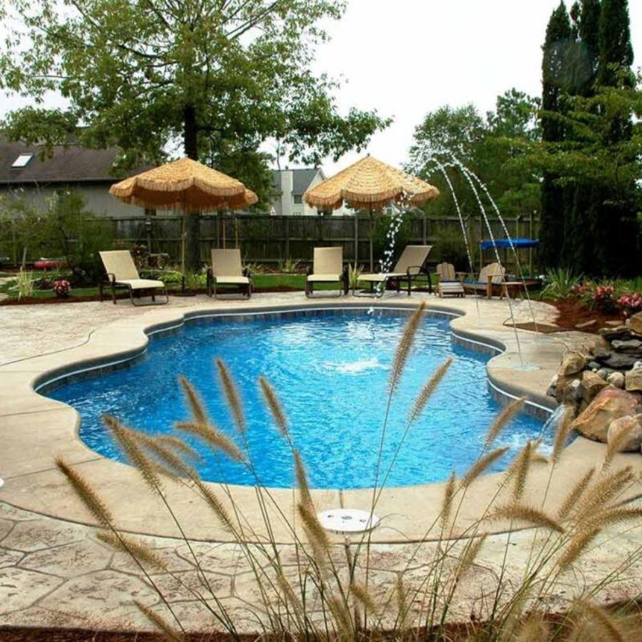 Elegant Design • Swim - Up Seating • Family - Friendly Pool - elitewellnesshq Fibreglass Pools FGP-RELAXATION