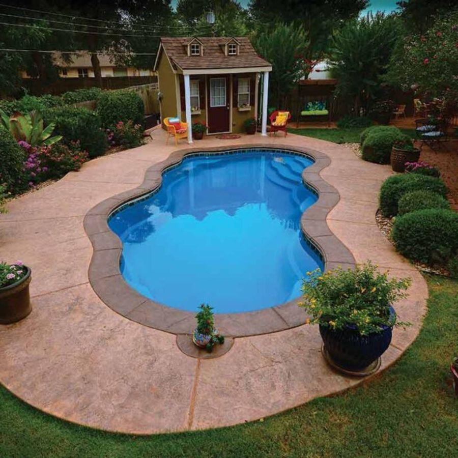 Elegant Design • Swim - Up Seating • Family - Friendly Pool - elitewellnesshq Fibreglass Pools FGP-RELAXATION
