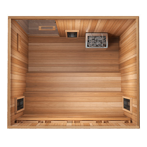 5 person Finnmark FD-5 Trinity XL Infrared & Steam Sauna Combo