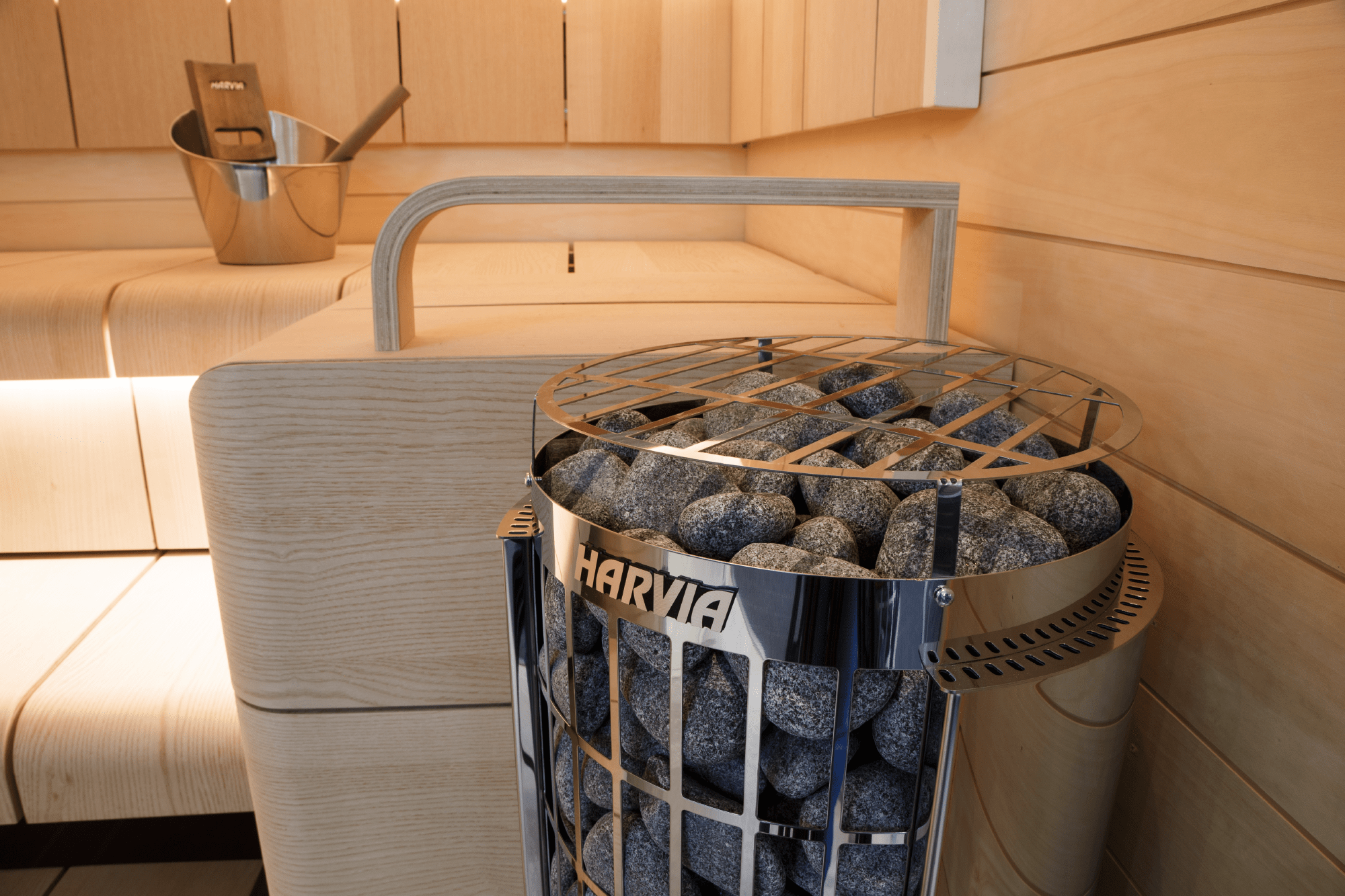 Harvia Cilindro PC80E 8 kW Stainless Steel Sauna Heater - elitewellnesshq Sauna Heaters HPCS8U1H