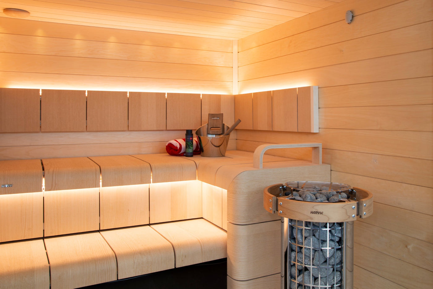 Harvia Cilindro PC90 9kW Stainless Steel Heater - elitewellnesshq Sauna Heaters HPCS9U1HB