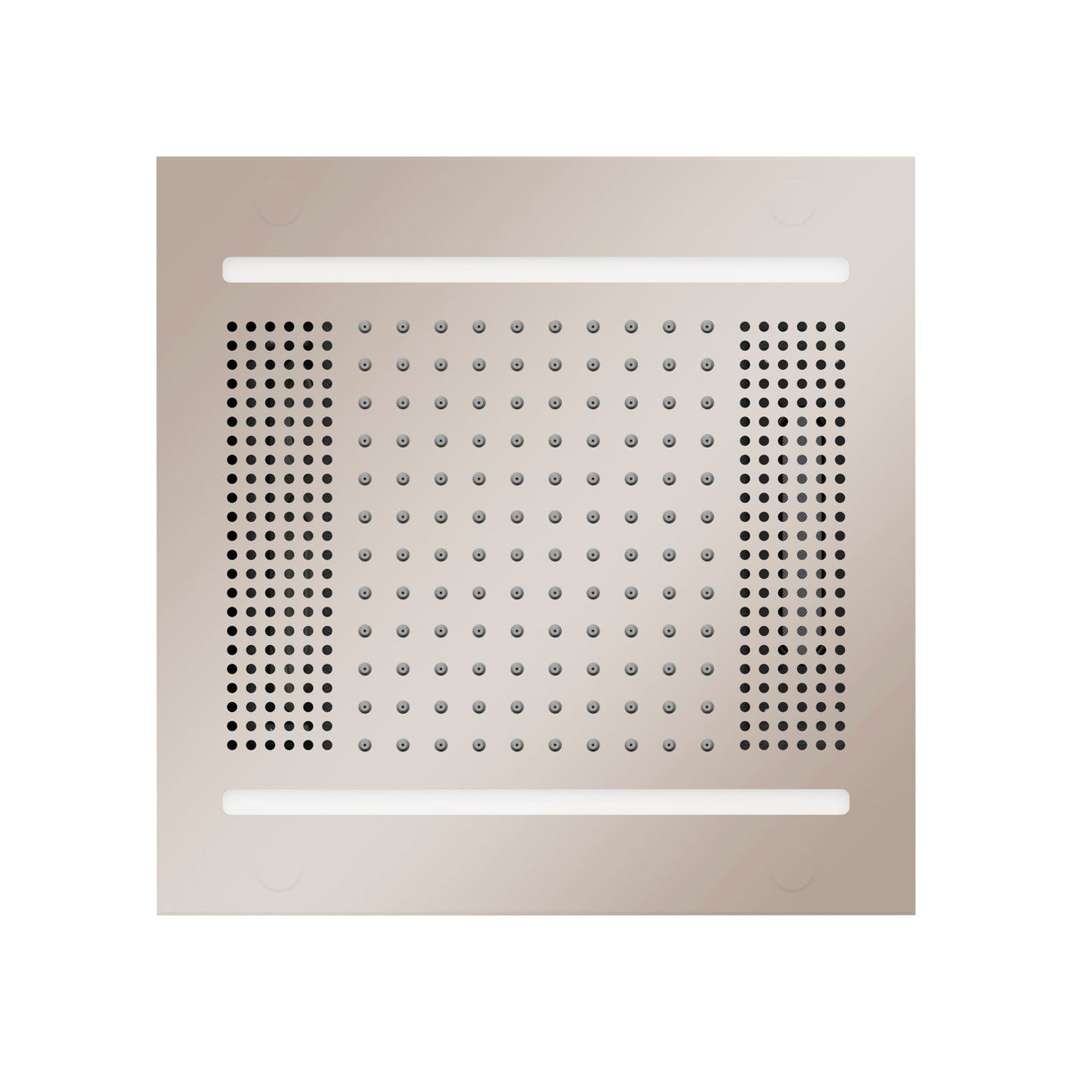 HVLSR14-PN - elitewellnesshq Polished Nickel (Square - Rain + Chromatherapy + Audiotherapy)
